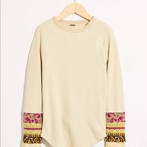 NWT Free People In The Mix Cuff Top